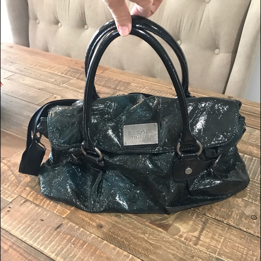 Simply Vera Wang Patent Satchel/Crossbody